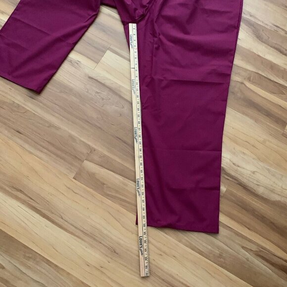 Cherokee Workwear Originals Scrub Pants 4001 Size 3XL Maroon New - Picture 4 of 8